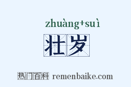 壮岁是什么意思的图片